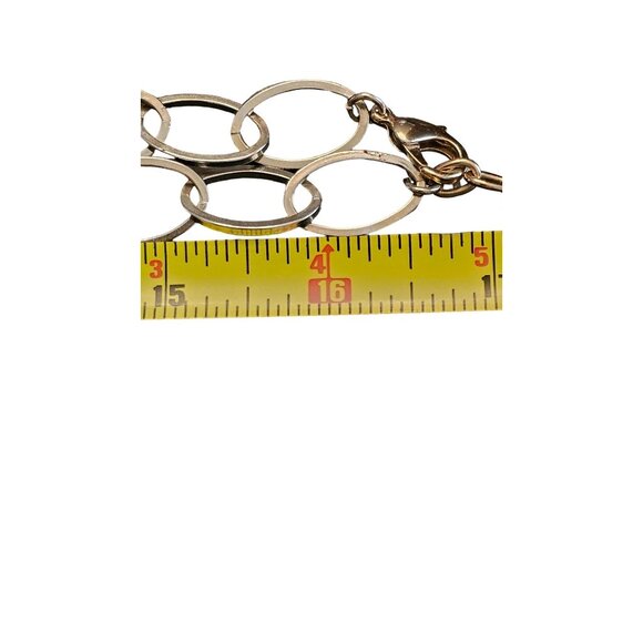 R. J. Graziano Long Gold Tone Loop Chain Necklace 32"  With Lobster Clasp - Picture 5 of 11